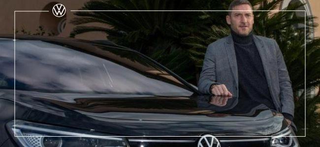 Volkswagen: Francesco Totti nuovo ambasciatore Gamma ID