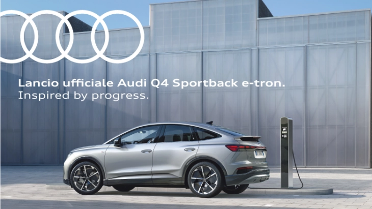 Partecipa al lancio ufficiale di Audi Q4 Sportback e-tron con Saottini Auto