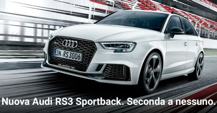 Nuova Audi RS 3 Sportback