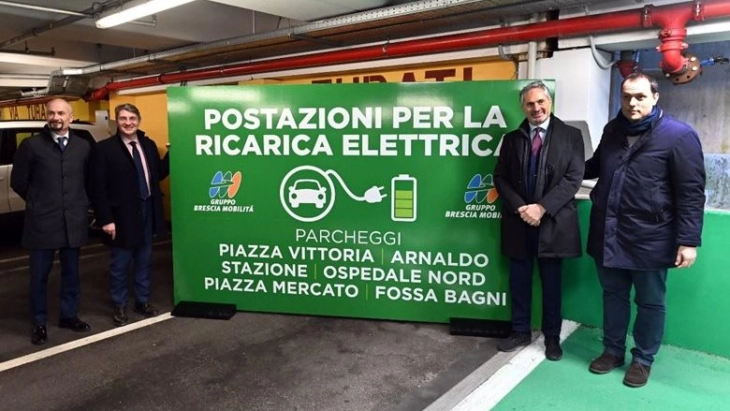 Brescia è ancora più elettrica con nuovi parcheggi dedicati