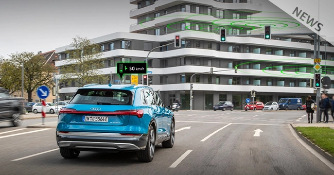 Mettere in rete tutti i semafori della città e farli comunicare con le auto. È il progetto Audi Traffic Light Information.