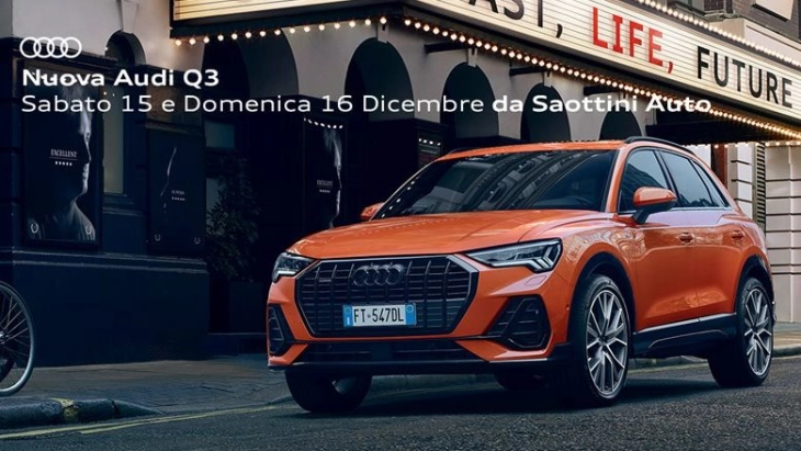 Nuova Audi Q3 - Special Opening Sabato 15 e Domenica 16 Dicembre