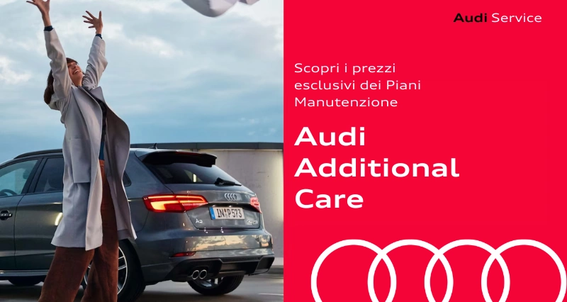 Audi Additional Care: pacchetti di manutenzione -40%
